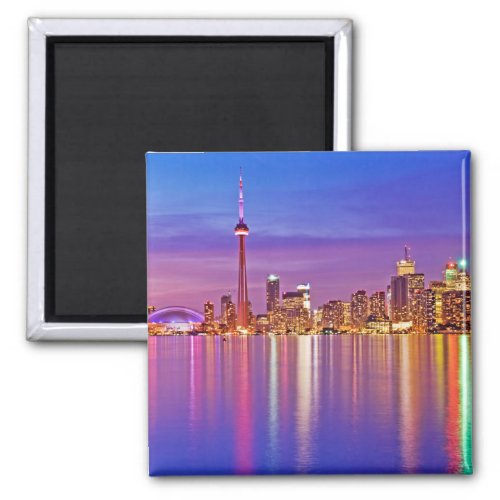 Toronto Skyline at Dusk Magnet