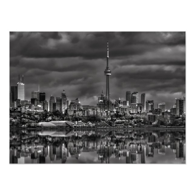 Toronto Skyline At Sheldon Lookout Reflection No 2 Photo Print (Front)