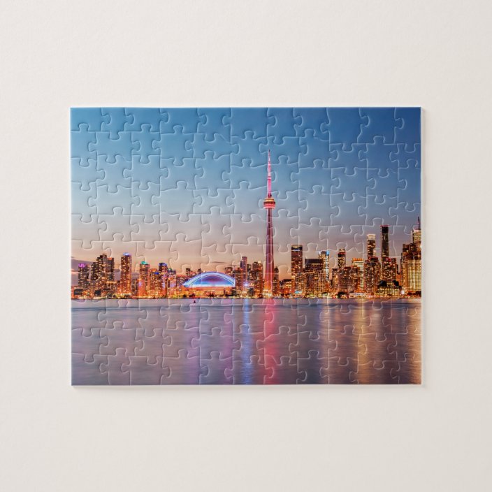 Toronto Skyline at Sunset Jigsaw Puzzle