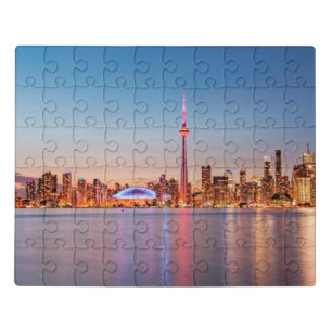Toronto Skyline at Sunset Jigsaw Puzzle