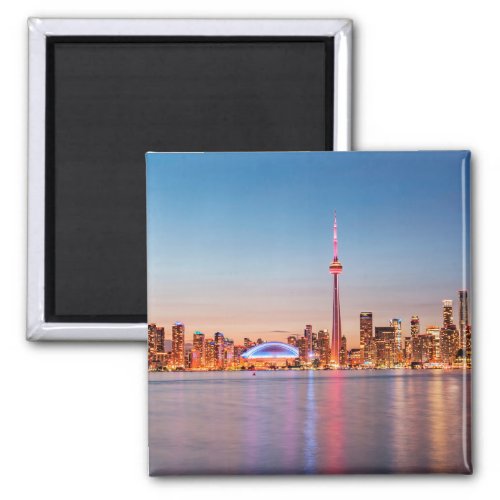 Toronto Skyline at Sunset Magnet