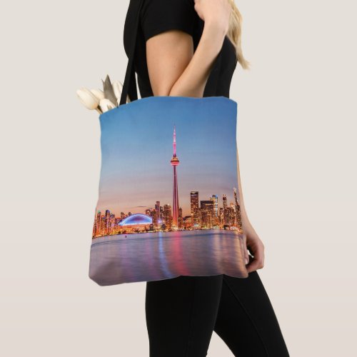 Toronto Skyline at Sunset Tote Bag