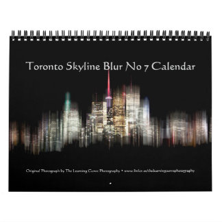 Toronto Skyline Blur No 7 Calendar