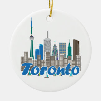 Toronto Skyline Ceramic Ornament