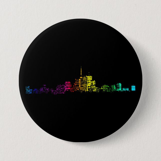 Toronto Skyline Gradient Button (Front)
