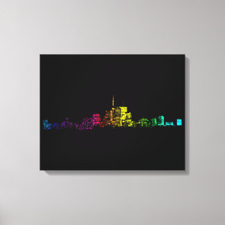Toronto Skyline Gradient Canvas Print