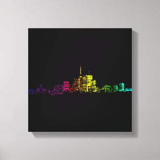 Toronto Skyline Gradient Canvas Print