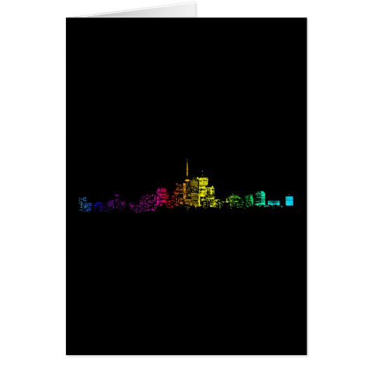Toronto Skyline Gradient Cards (Front)