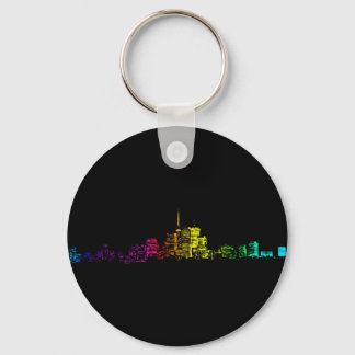 Toronto Skyline Gradient Keychain