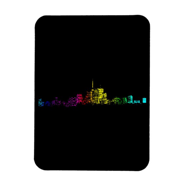 Toronto Skyline Gradient Magnet (Vertical)