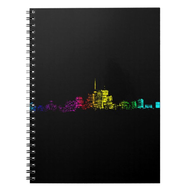 Toronto Skyline Gradient Notebook (Front)