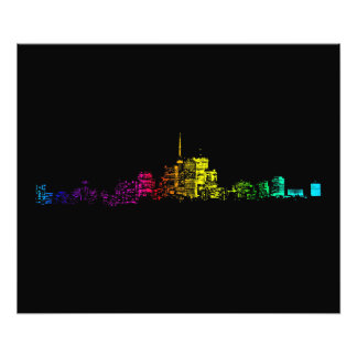 Toronto Skyline Gradient Photo Print