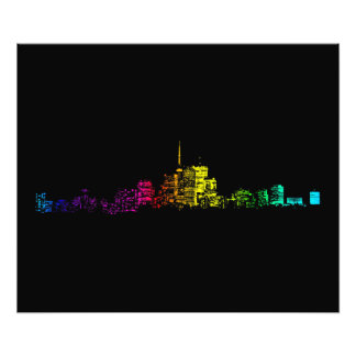 Toronto Skyline Gradient Photo Print