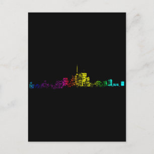 Toronto Skyline Gradient Postcard
