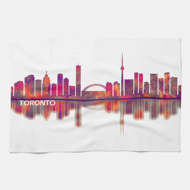 Toronto Skyline Kitchen Towel (Horizontal)
