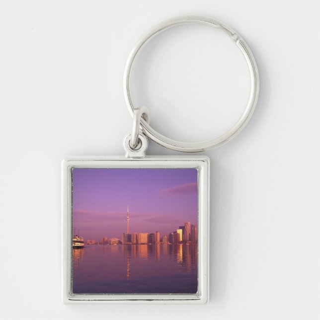 Toronto Skyline, Ontario, Canada Keychain (Front)