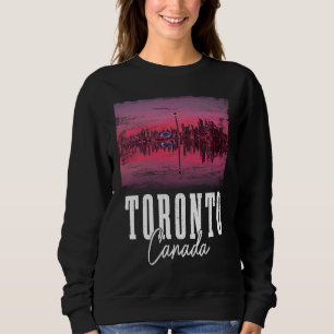 Toronto Skyline Ontario Canada Maple Leaf Canadian Sweatshirt