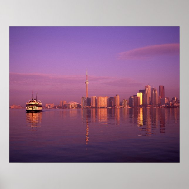 Toronto Skyline, Ontario, Canada Poster (Front)