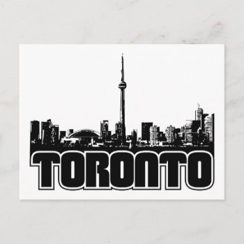 Toronto Skyline Postcard by TurnRight at Zazzle