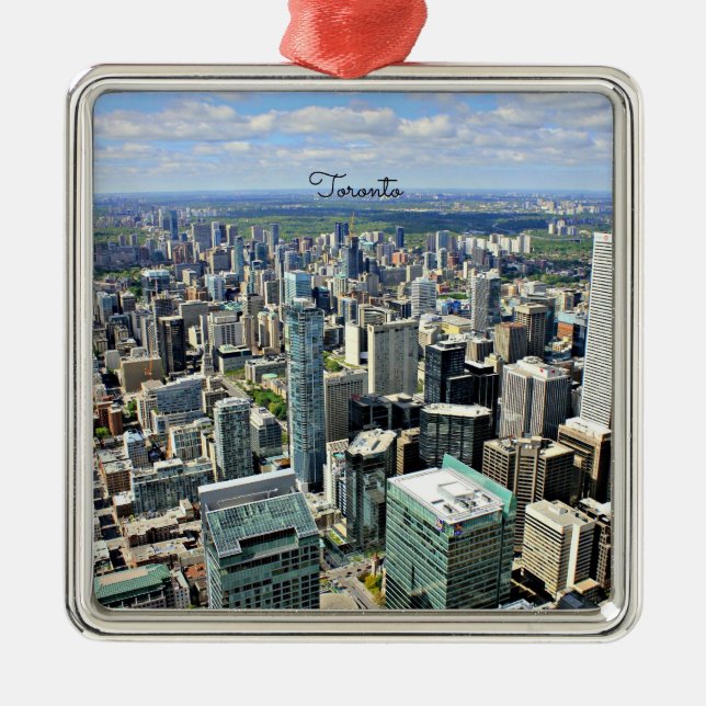 Toronto Skyscrapers - Toronto, Ontario, Canada Metal Ornament (Front)