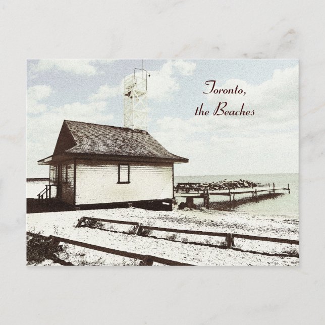 toronto, the Beaches, lifeguard house Postcard (Front)