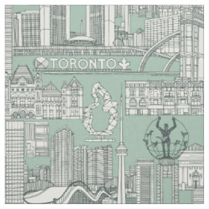Toronto toile balsam duck egg fabric