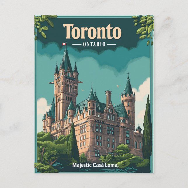 Toronto: Vintage Casa Loma Postcard (Front)