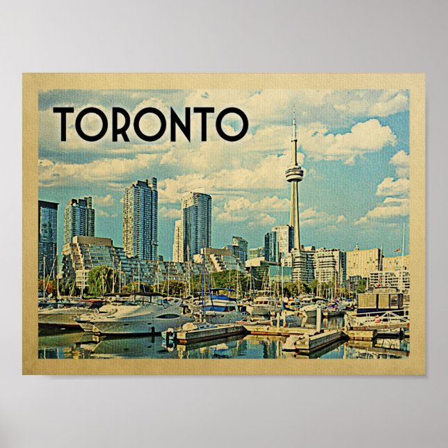 Toronto Vintage Travel Poster (Front)
