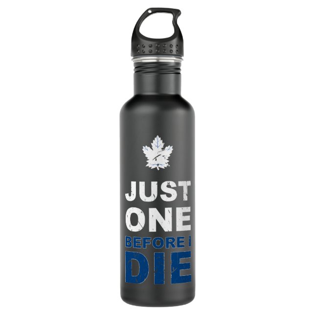 Torontoo Maple Leafs - Just One!! Stainless Steel Water Bottle (Front)