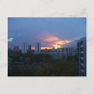 Toronto's Sunset Postcard