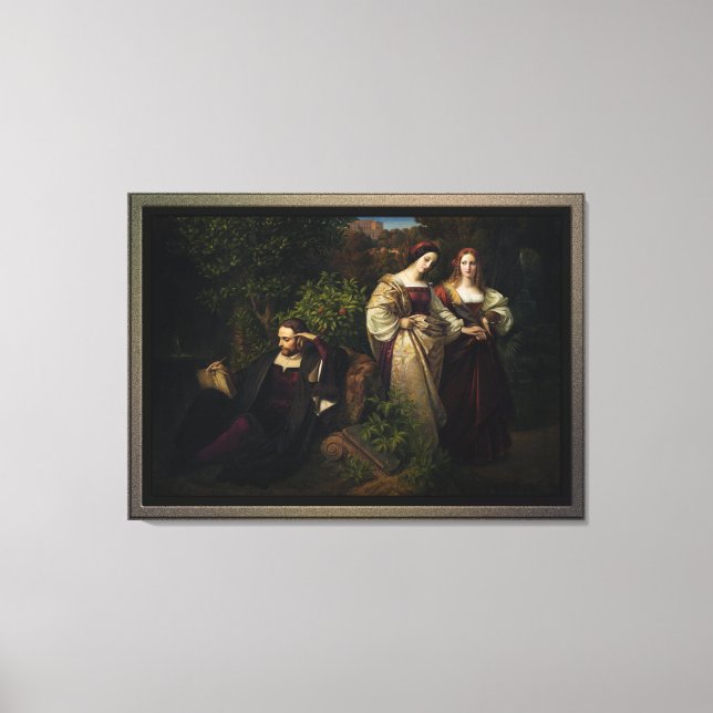 Torquato Tasso and the Two Leonores Canvas Print (Front)