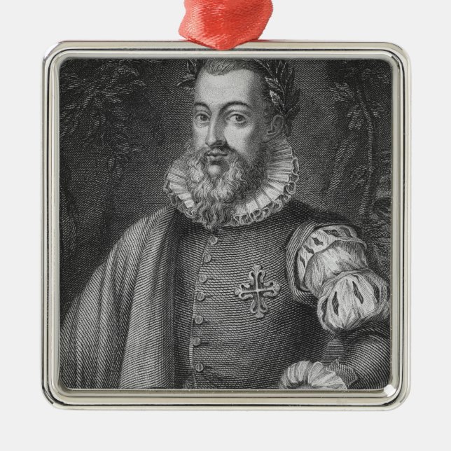 Torquato Tasso Metal Ornament (Front)