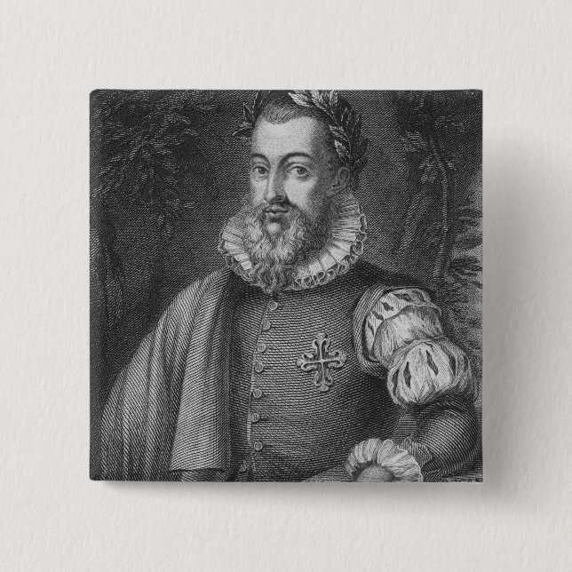 Torquato Tasso Pinback Button (Front)