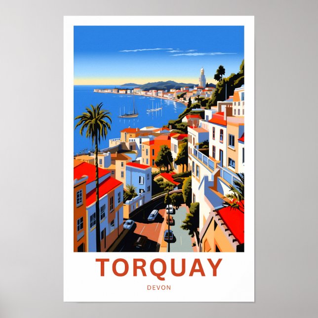 Torquay Devon Travel Print (Front)