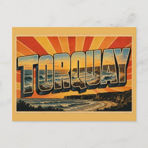 Torquay Victoria Australia Surf Coast Art Postcard