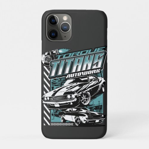 TORQUE TITANS AUTOWORKS _ USA LEGEND CARS iPhone 11 PRO CASE