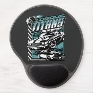 TORQUE TITANS AUTOWORKS - USA LEGEND CARS GEL MOUSE PAD