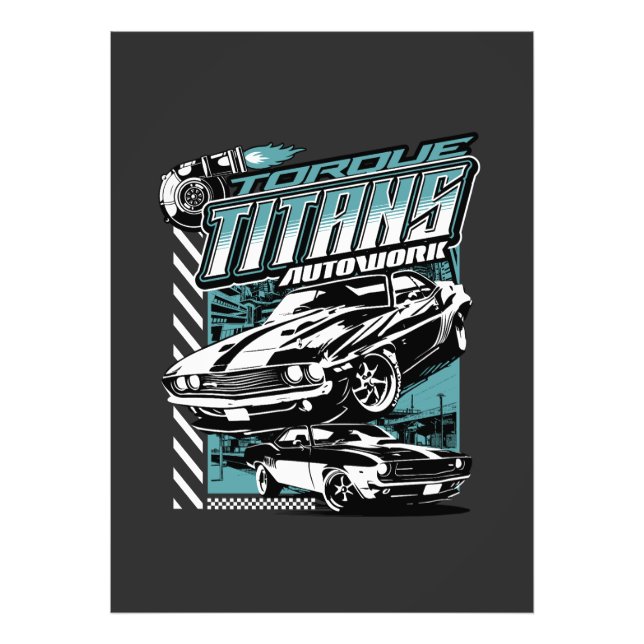 TORQUE TITANS AUTOWORKS - USA LEGEND CARS PHOTO PRINT (Front)