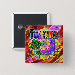 Torrance Tropical Friends Button
