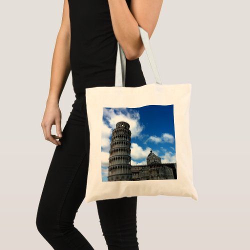 Torre di Pisa Tuscany with Beautiful Blue Sky Tote Bag