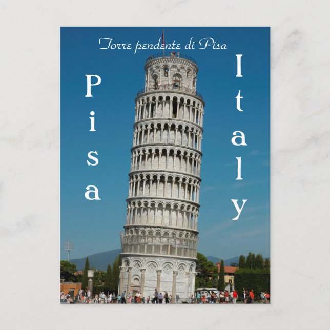 Torre pendente di Pisa Postcard (Front)