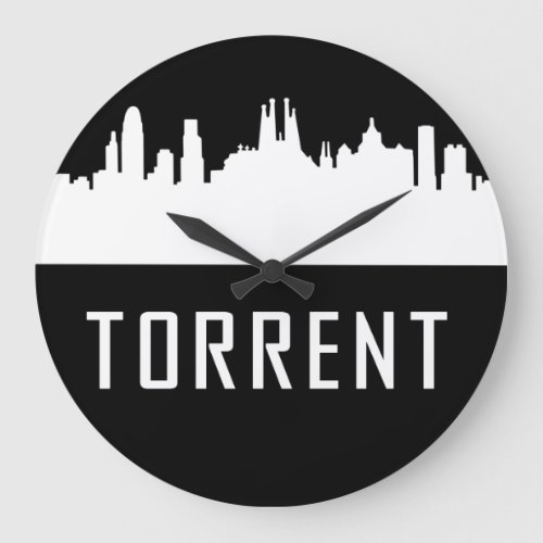 Torrent  cities of Spain Large Clock