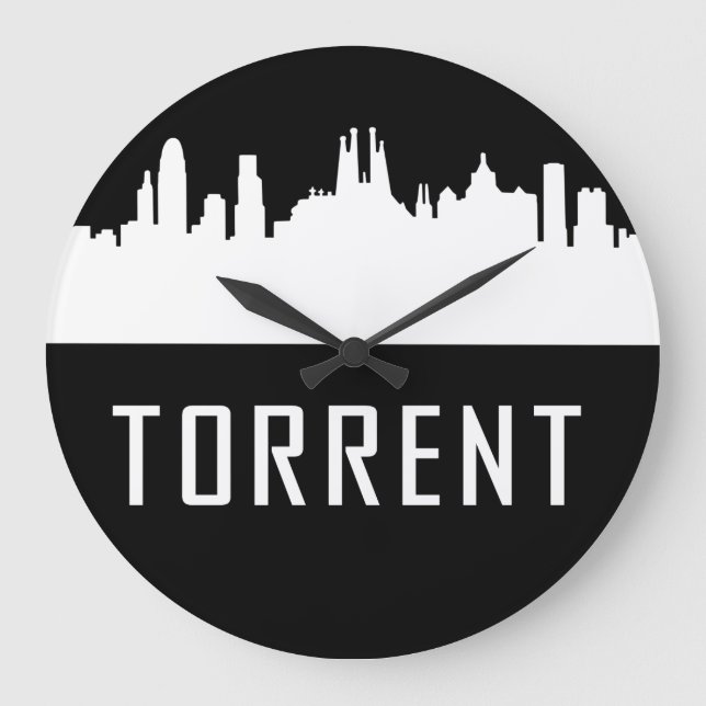 Torrent | cities of Spain Large Clock (Front)