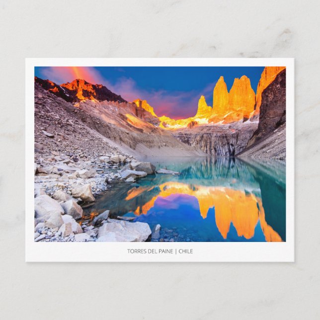 Torres del Paine, Chile Holiday Postcard (Front)