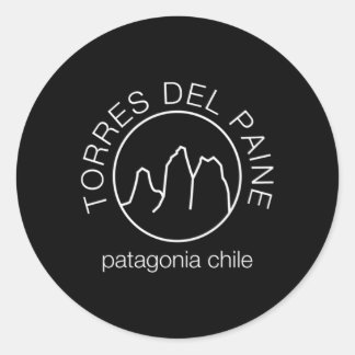 Torres Del Paine Classic Round Sticker