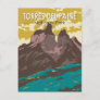 Torres del Paine National Park Chile Art Vintage Postcard