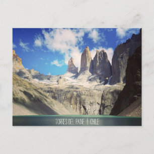 Torres Del Paine national park   Chile Postcard
