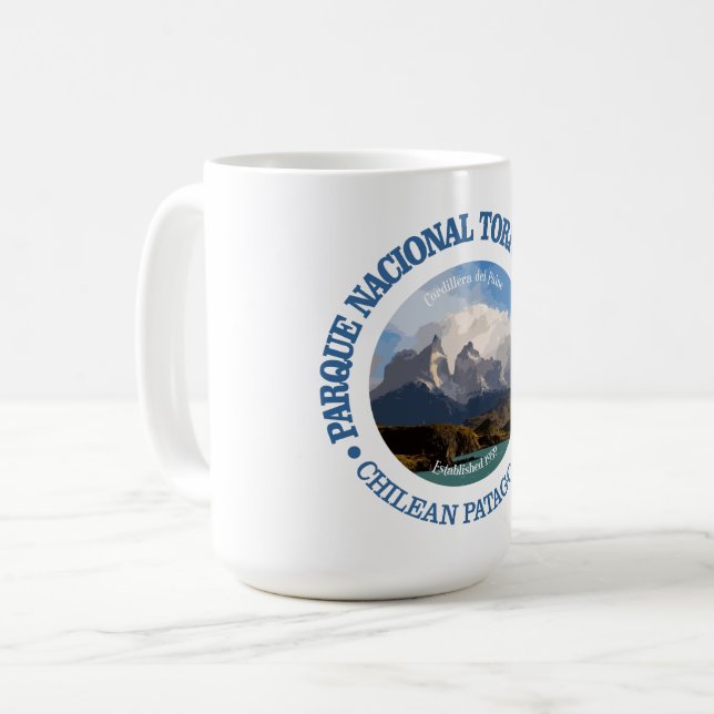 Torres del Paine National Park Coffee Mug (Front Left)