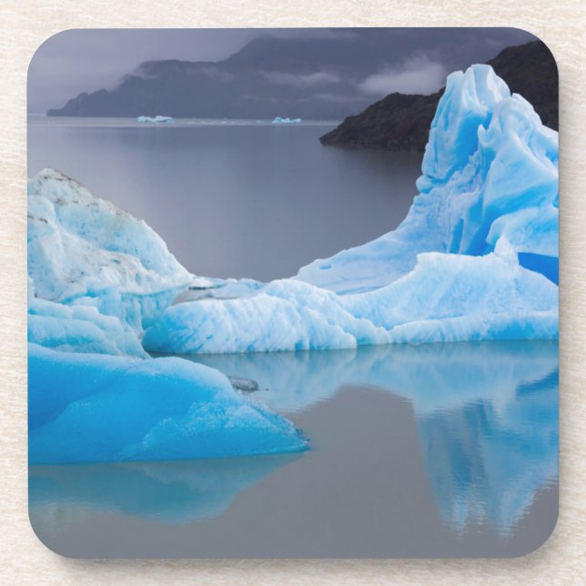 Torres del Paine National Park, Glacial ice Beverage Coaster (Front)