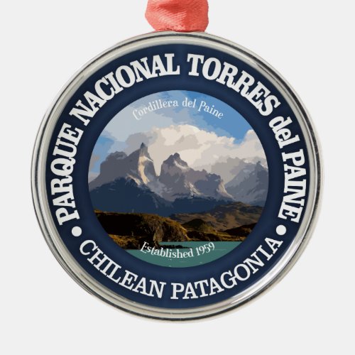 Torres del Paine National Park Metal Ornament